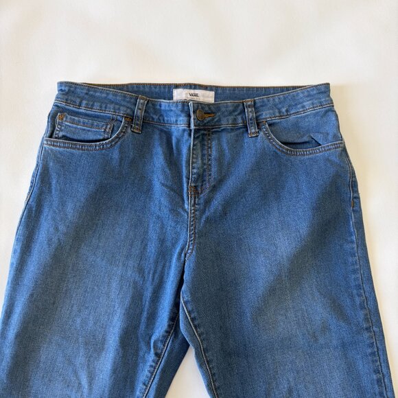 Vans Jean Womens 31 Blue Slim Fit Mid-Rise Stretch Denim - Picture 2 of 13